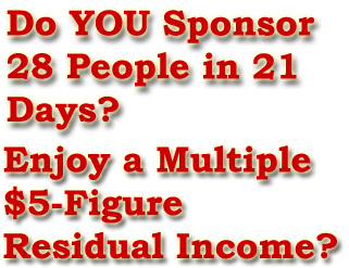 network marketing sponsor 28 people in 21 days